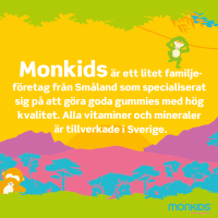 Monkids Multivitamin Barn Jordgubb 60 st