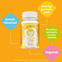 Monkids C-vitamin + Zink Fruktsmak 60 st