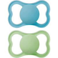 MAM Air Napp Silicone 6-16 mån 2-pack Blå