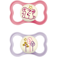 MAM Air Night Napp 16-36 mån 2-pack Rosa