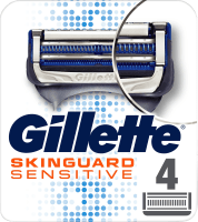 Gillette Skinguard Sensitive Rakblad för män 4 st