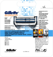 Gillette Skinguard Sensitive Rakblad för män 4 st
