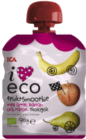 ICA I Love Eco Fruktsmoothie Äpple Päron Banan 90 g