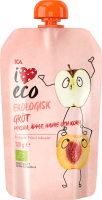 ICA I Love Eco Fruktgröt Persika Äpple HAVRE & Korn 120 g