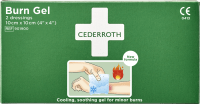Cederroth First Aid Burn Gel Dressing 2 kompresser 10x10 cm