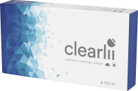 Clearlii Monthly Hydrogel Lenses månadslins 6-pack -2.25