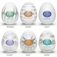 Tenga Egg Mixed 6-pack Hard Boiled Onanihjälpmedel