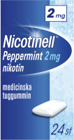 Nicotinell Peppermint Medicinskt tuggummi 2 mg 24 st