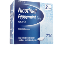 Nicotinell Peppermint Medicinskt tuggummi 2 mg 204 st