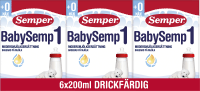 Semper BabySemp 1 Drickfärdig Modersmjölksersättning 6-pack