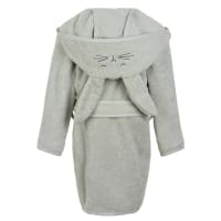 Pippi Organic Bath Robe Grey 98/104