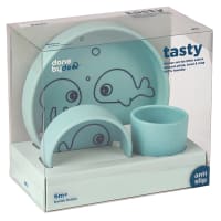 Done by Deer Silicone Dinner Set Sea Friends Blue