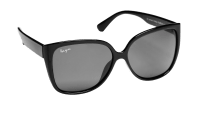 Haga Eyewear Solglas Milan Polarized Black Grey Lens 1par