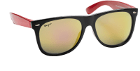 Haga Eyewear Barnsolglas Trixie Black/Red Mirror Lens 1par