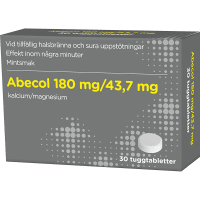 Abecol 180/43,7 mg 30 tuggtabletter