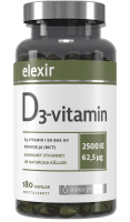 Elexir D3 Vitamin 2500IE 180 kapslar