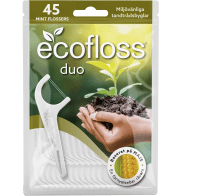 Ecofloss Duo Tandtråd med Hållare 45 st