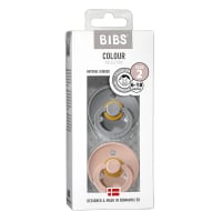 BIBS Colour Collection Napp Cloud / Blush 6-18 månader 2-pack