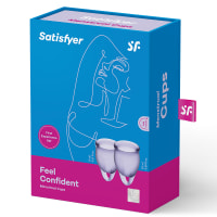 Satisfyer Feel Confident Menstrual Cup Lila