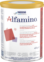 Alfamino För kostbehandlig av spädbarn med svår födoämnesintolerans Burk 400 gram