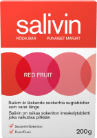 Salivin Red Fruit Sugtablett vid muntorrhet 200 g