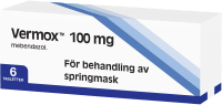 Vermox Tablett 100 mg behandling mot springmask Blister 6 tabletter