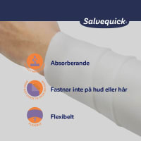 Salvequick MED Foam Bandage 8 cm x 1 cm