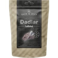 Dave & Jon's Dadlar Saltlakrits 125 g