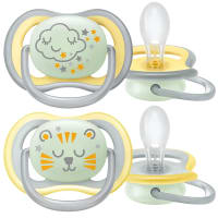 Philips Avent Ultra Air Nattnapp 18 mån+ Tiger/Moln 2-pack