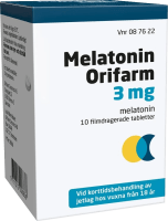 Melatonin Orifarm Filmdragerad tablett 3mg Burk, 10 tabletter