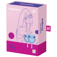 Satisfyer Feel Good Menstrual Cup Dark Blue 2 st