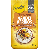 Risenta Krispig Müsli Mandel Aprikos 450 g