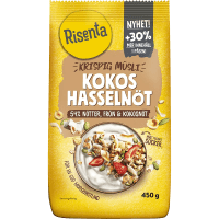 Risenta Krispig Müsli Kokos Hasselnöt 450 g