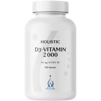 Holistic D3-vitamin 2000IE 50 µg 180 vegetabiliska kapslar