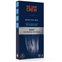 No Hair Crew Body Hair Removal Wax Stripes 20-pack