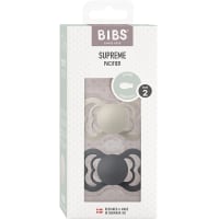 BIBS Supreme Silicone Sand/Iron 2-pack Size 2