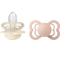 BIBS Supreme Silicone Ivory/Blush 2-pack Size 2