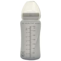 Everyday Baby Sugrörsflaska Glas Healthy + Quiet Grey 240 ml