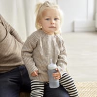 Everyday Baby Sugrörsflaska Glas Healthy + Quiet Grey 240 ml