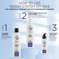 Nioxin Hair System Kit 6 Märkbart Tunt & Kemiskt Behandlat Hår 700 ml