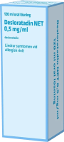 Desloratadin NET Oral lösning 0,5mg/ml Flaska, 120ml