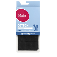 Mabs Cotton Knee Black 1 par M