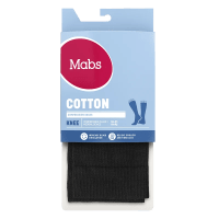 Mabs Cotton Knee Black 1 par L