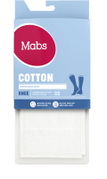 Mabs Cotton Knee White 1 par S