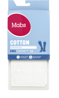 Mabs Cotton Knee White 1 par L