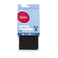 Mabs Cotton Knee Wide Black 1 par L