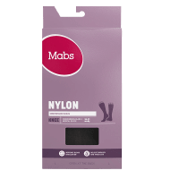 Mabs Nylon Knee Wide Black 1 par XL