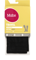 Mabs Travel Cotton Knee Black 1 par M