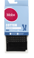 Mabs Cotton Knee Black/Grey 1 par L