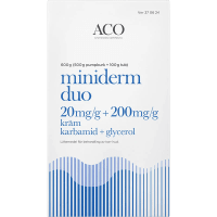 Miniderm Duo Kräm 20mg/g+200mg/g Burk med pump och tub, 600g (500g + 100g)